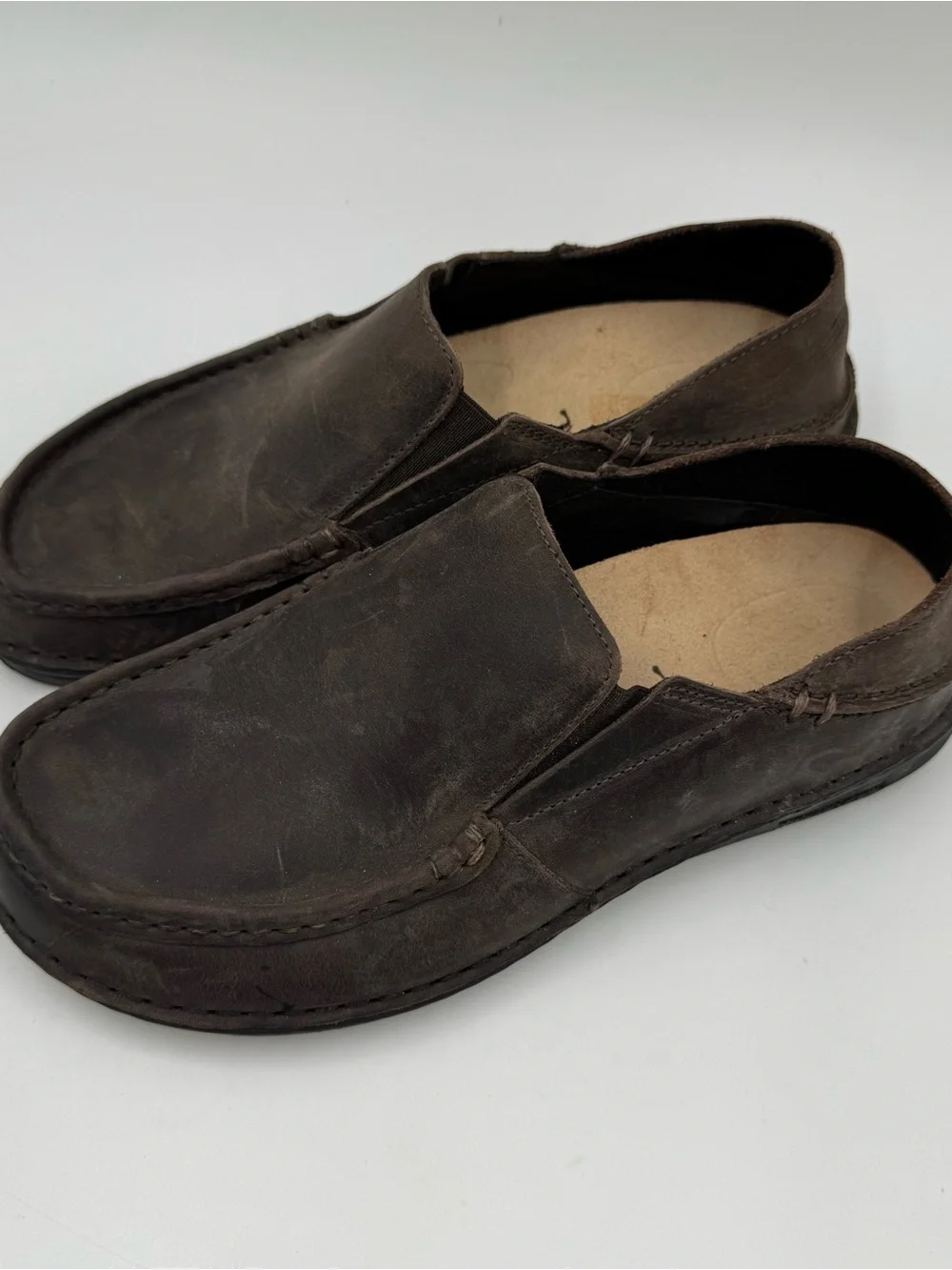 Birkenstock Men's Slip-On Loafers in Dark Brown